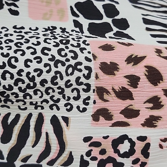 Donn Kenny Vintage 70s/80s Animal Print Button Down Short Sleeve Top, XL - Picture 5 of 7